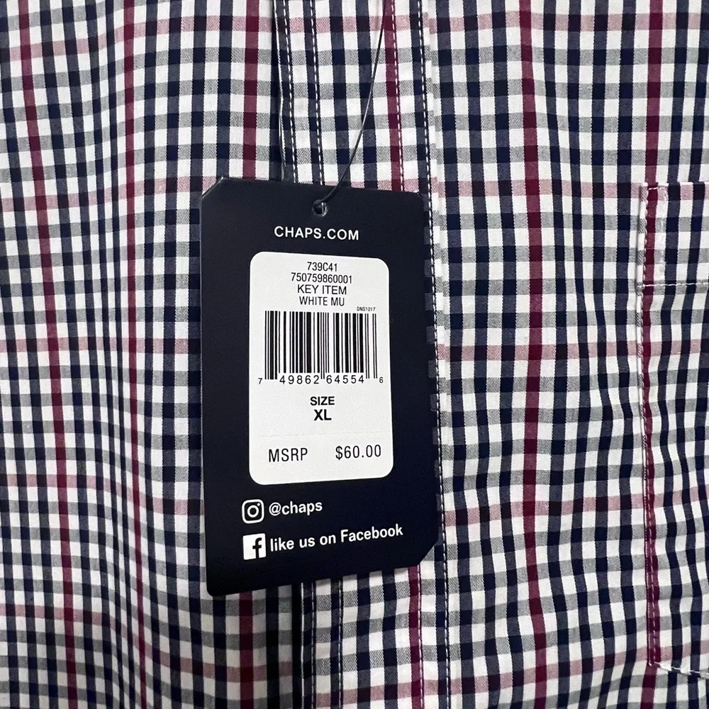 NWT Chaps XL Long-sleeved Dress Shirt - Picture 2 of 3